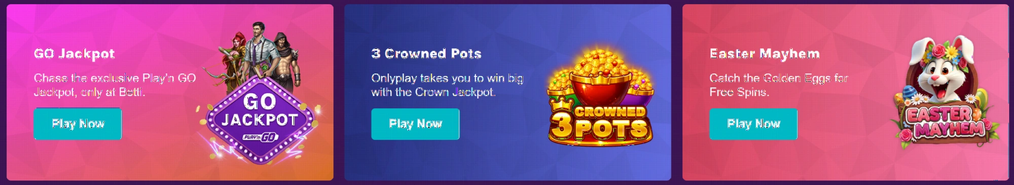 Betti Casino promotions and bonus offers